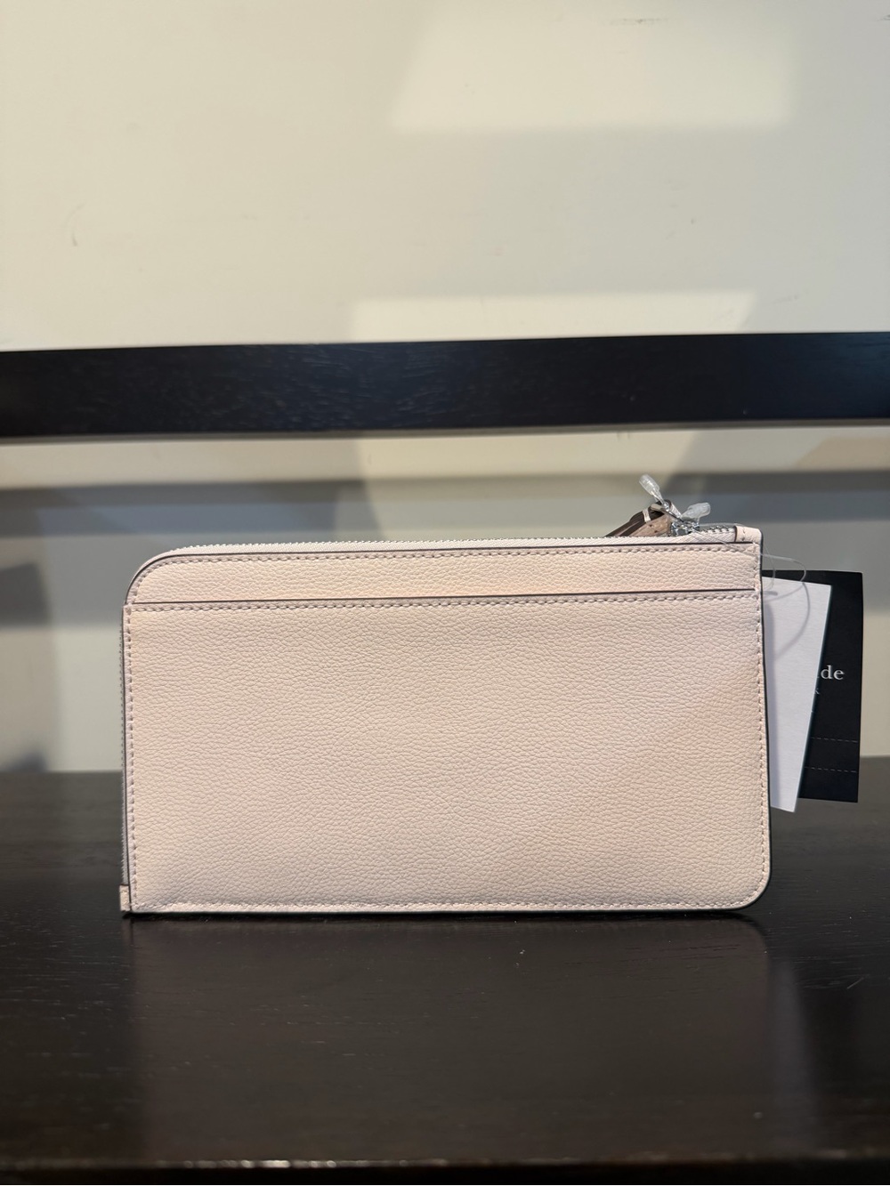Kate Spade Lucy Floral Applique Medium L-Zip Wristlet Fresh Peach Multi - Picture 6 of 12